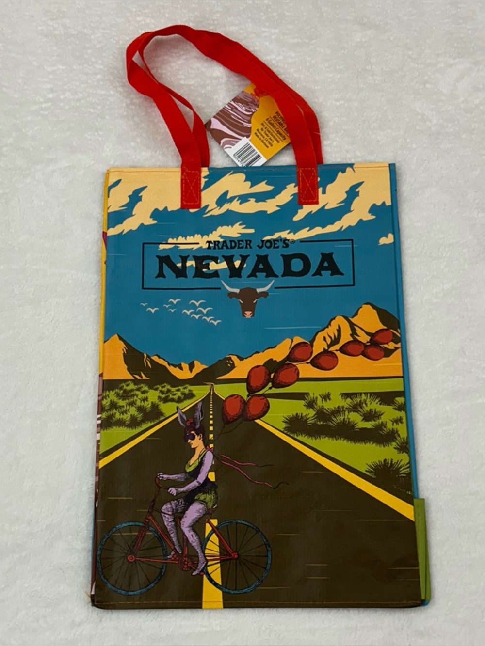 Trader Joe's Nevada 6 Gallon Reusable Grocery Tote Bag Limited Edition 16”x11”